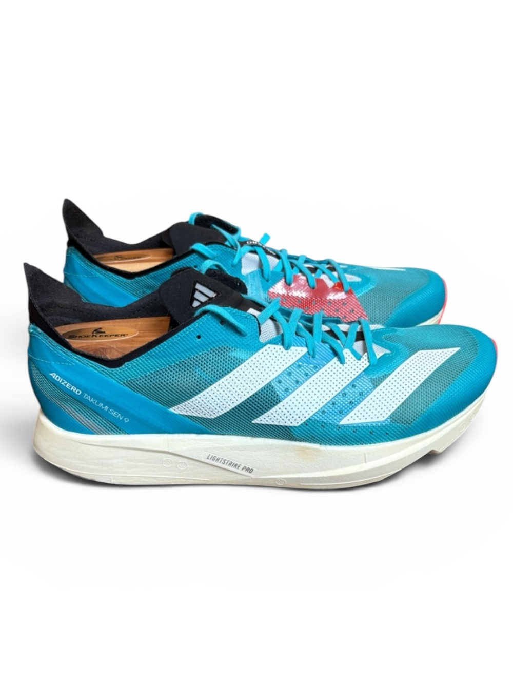 Adidas Adizero Takumi Sen 9 Lucid Running Shoes Men’s 9 Cyan Blue Athletic